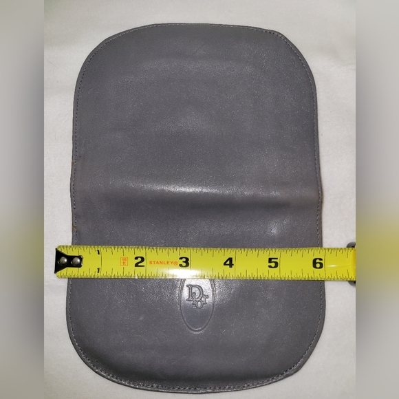 Dior vintage gray wallet card holder with coin pouch - Picture 5 of 13